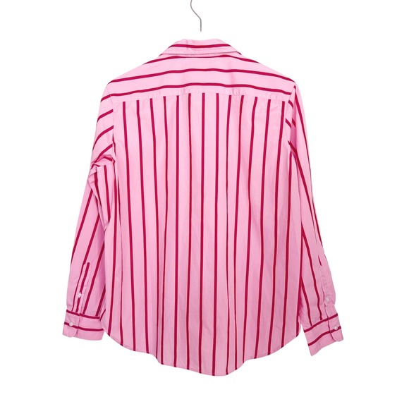 Frank & Eileen Women's Eileen Relaxed Button Up Shirt Pink Red Medium - Picture 10 of 13